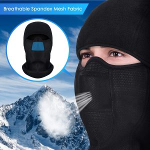 Windproof Thermal Fleece Balaclava Face Mask for Men - Ideal for Winter Sports, Skiing, Cycling, and Riding