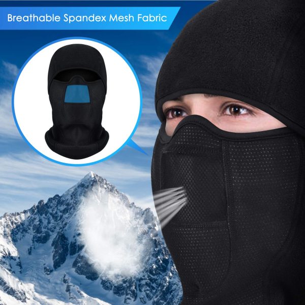 Windproof Thermal Fleece Balaclava Face Mask for Men - Ideal for Winter Sports, Skiing, Cycling, and Riding