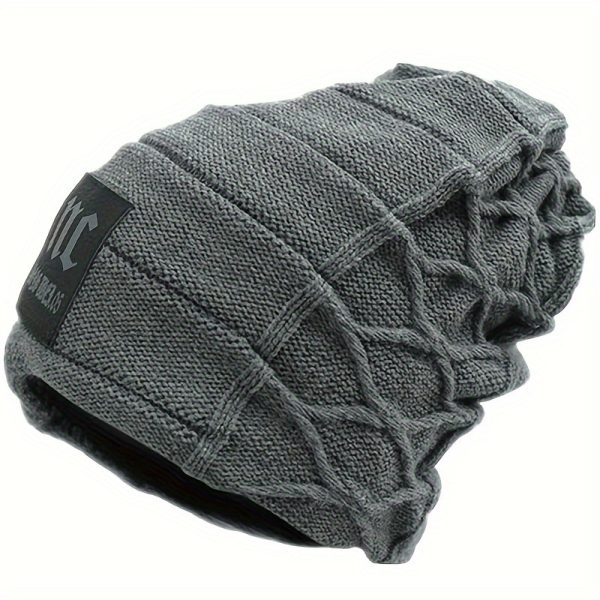 Warm Slouchy Beanie For Men & Women, Pull-On Hats, Winter Accessories Gift