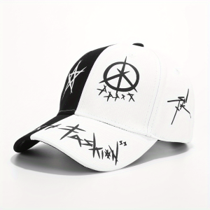 Graffiti Pattern Lightweight Breathable Baseball Cap, UV Protection Adjustable Baseball Cap, Suitable for Women and Men