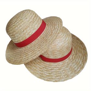 1pc Unisex Round Brim Breathable Straw Hat, Sun Protection Hat, Suitable For Casual Fishing, Beach Activities, Outdoor Work